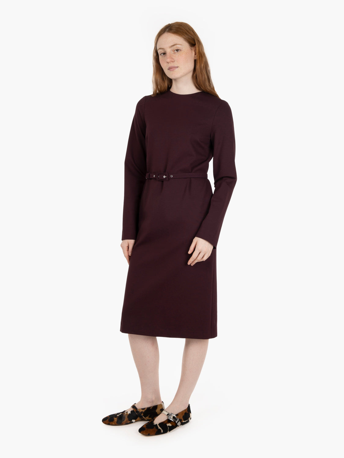 Natalie grape berry midi dress