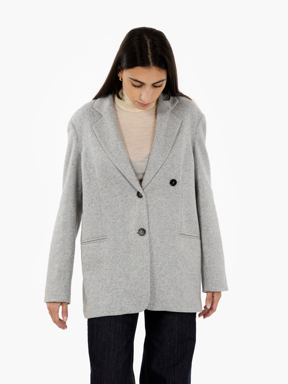Timothy Grey Wool Blazer