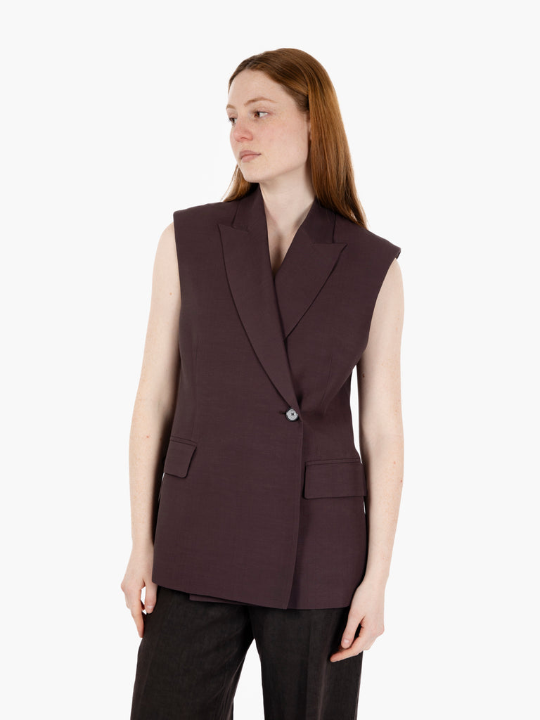 LIVIANA CONTI - Gilet Louis magma