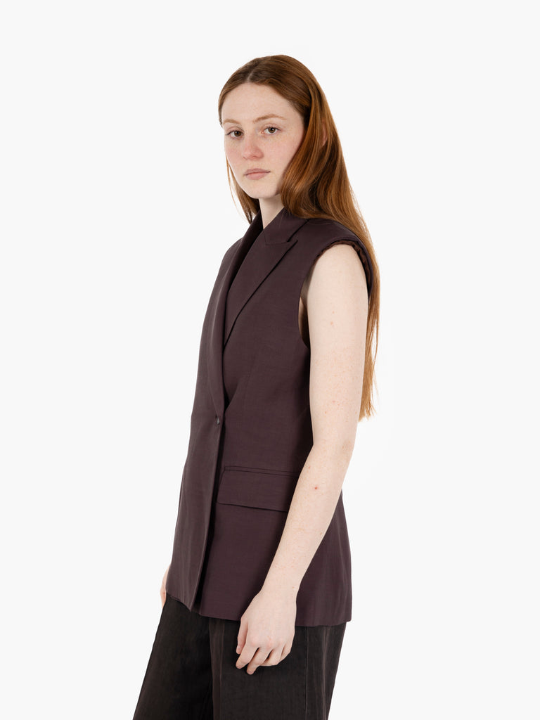LIVIANA CONTI - Gilet Louis magma