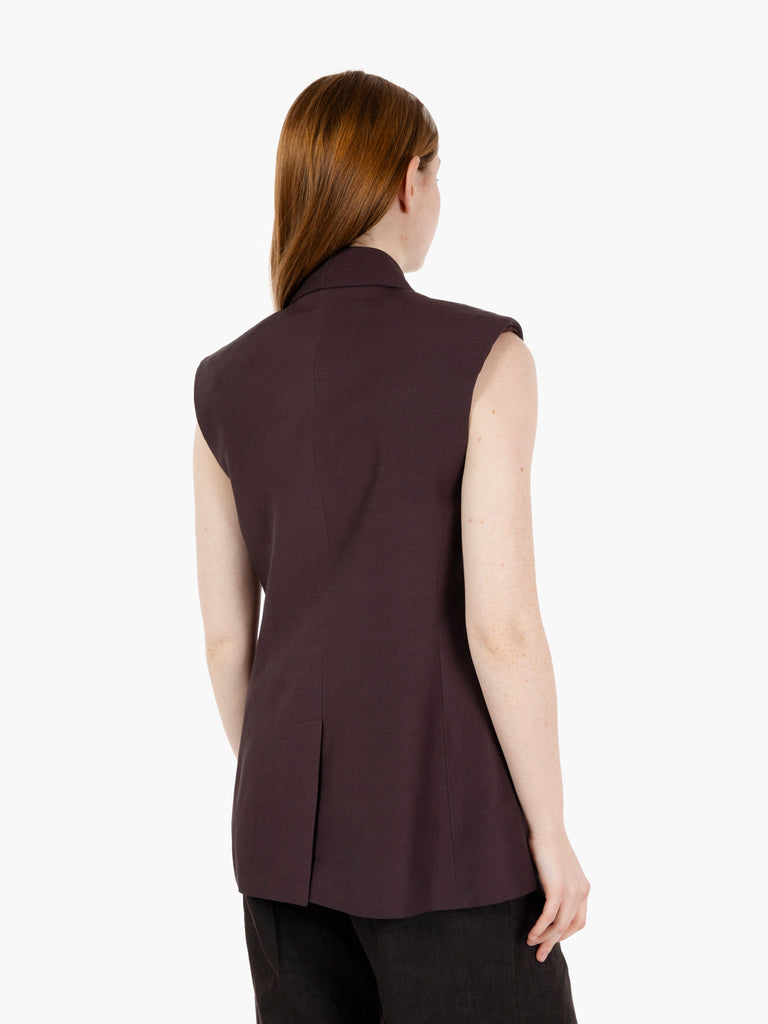LIVIANA CONTI - Gilet Louis magma