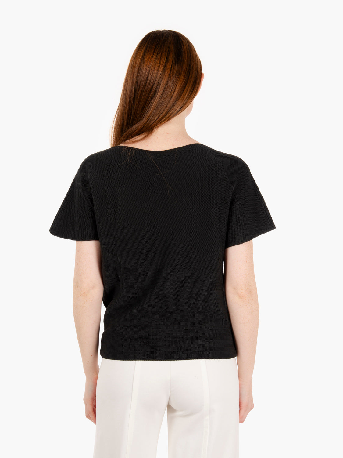 Maglia scollo a barchetta nero