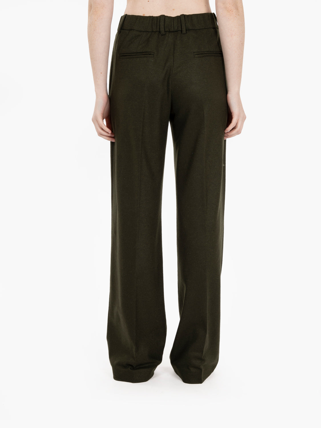 Pantaloni con pinces Alexander verde