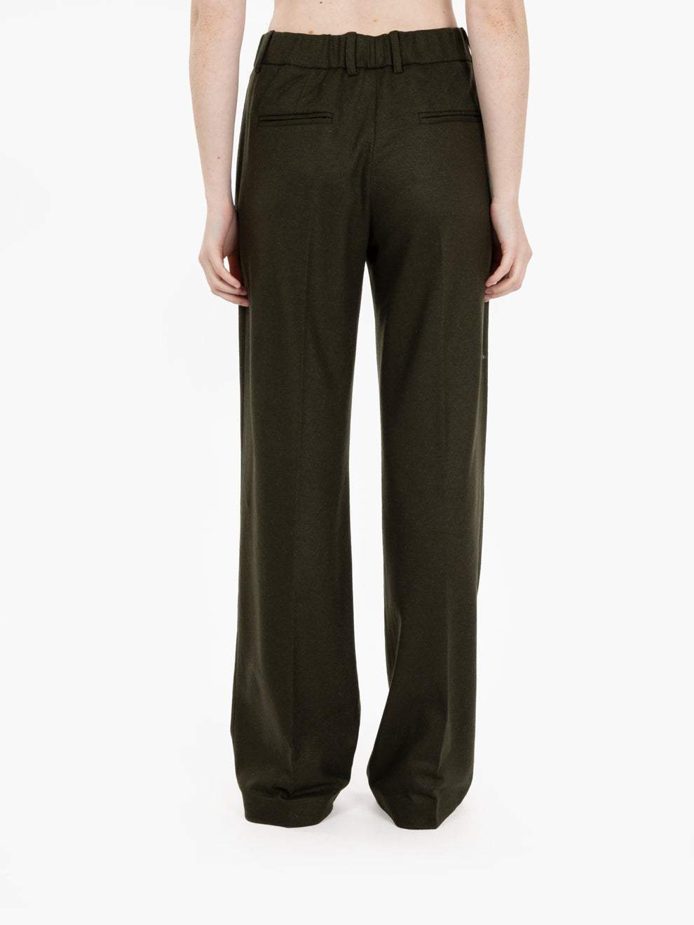 Pantaloni con pinces Alexander verde