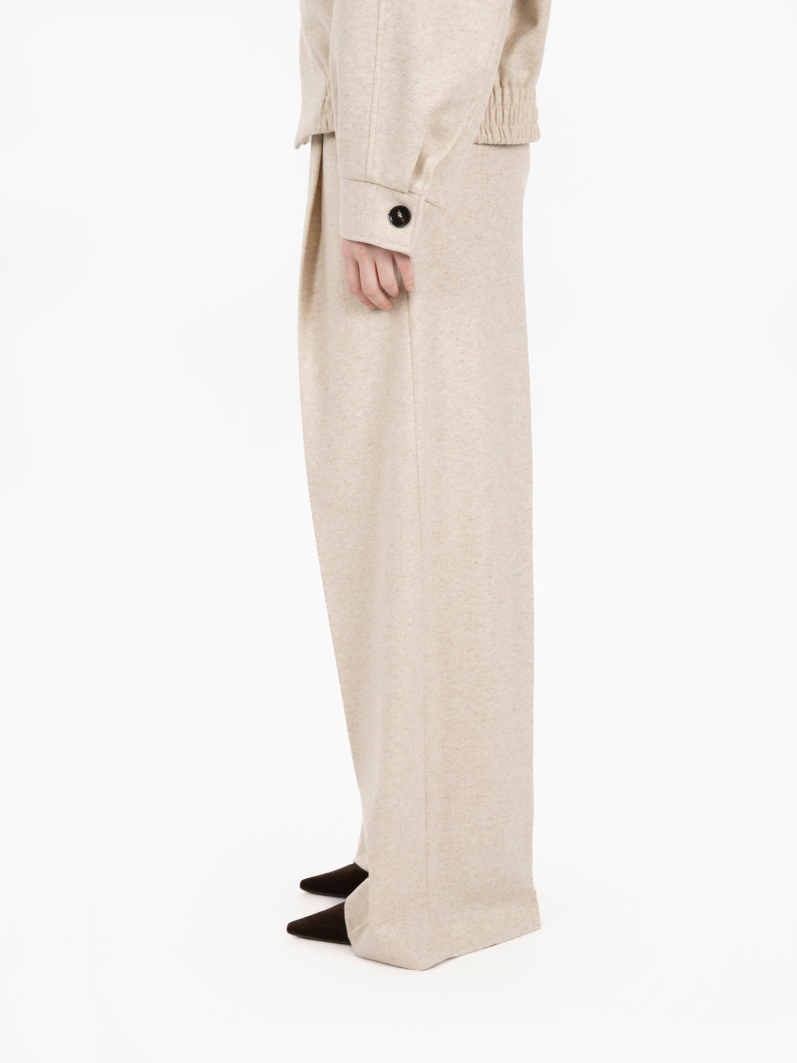Pantaloni cashmere Arthur mocaccino