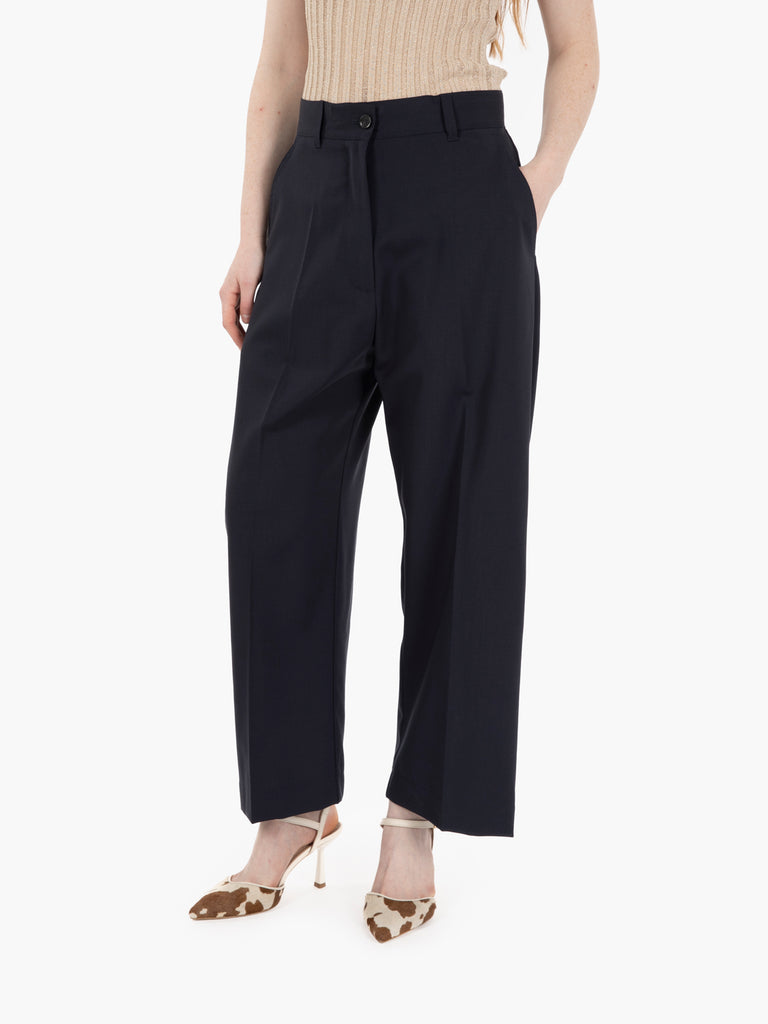 LIVIANA CONTI - Pantaloni crop over notte