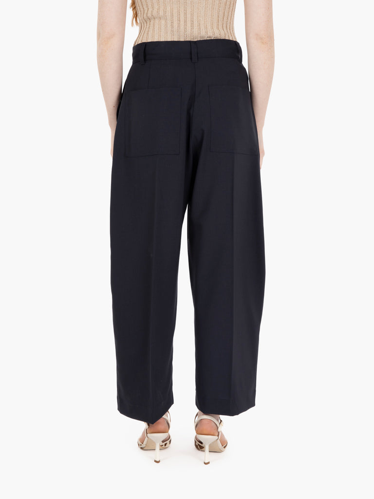 LIVIANA CONTI - Pantaloni crop over notte