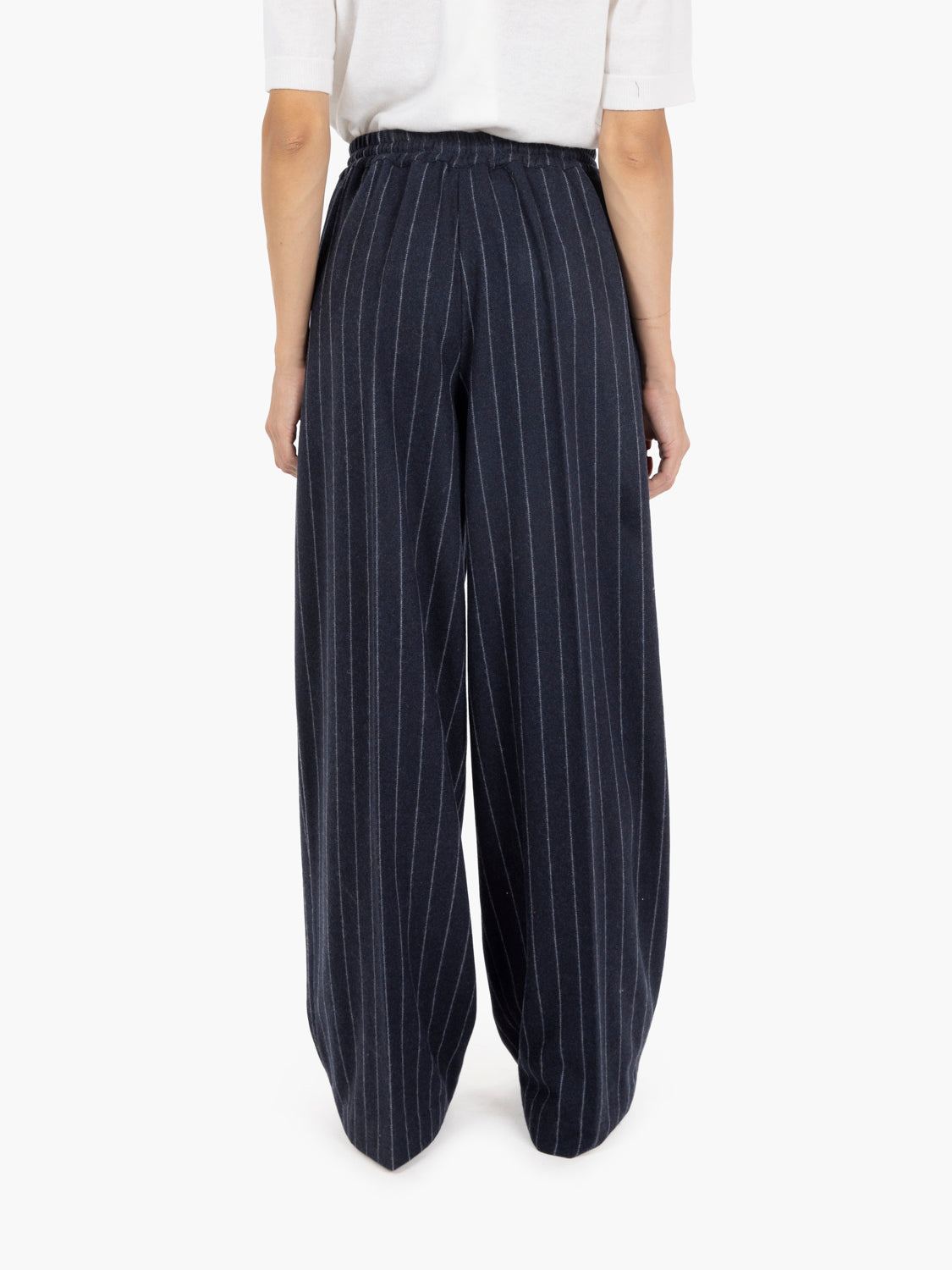 Pantaloni gessati Raymond notte