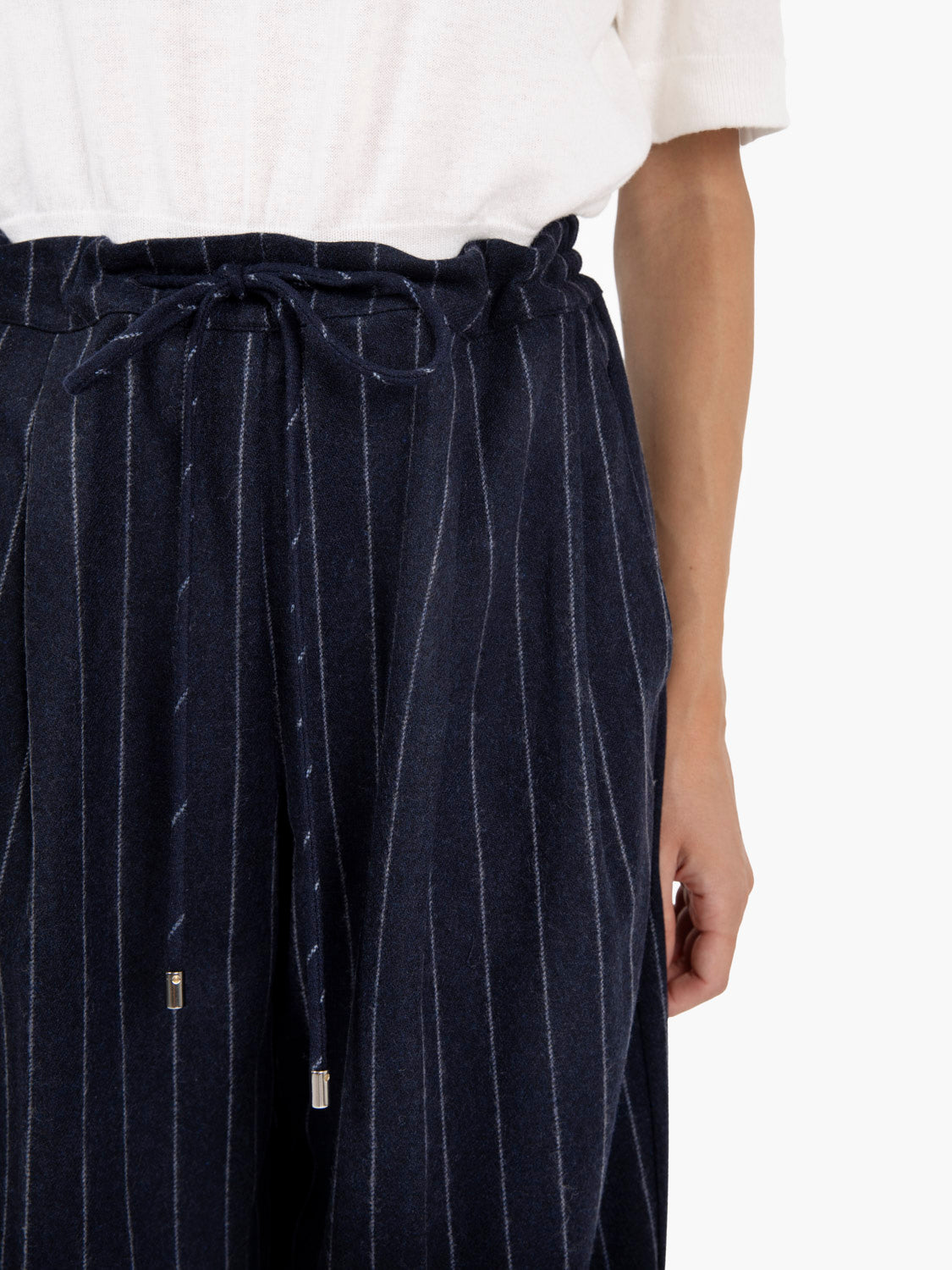 Pantaloni gessati Raymond notte