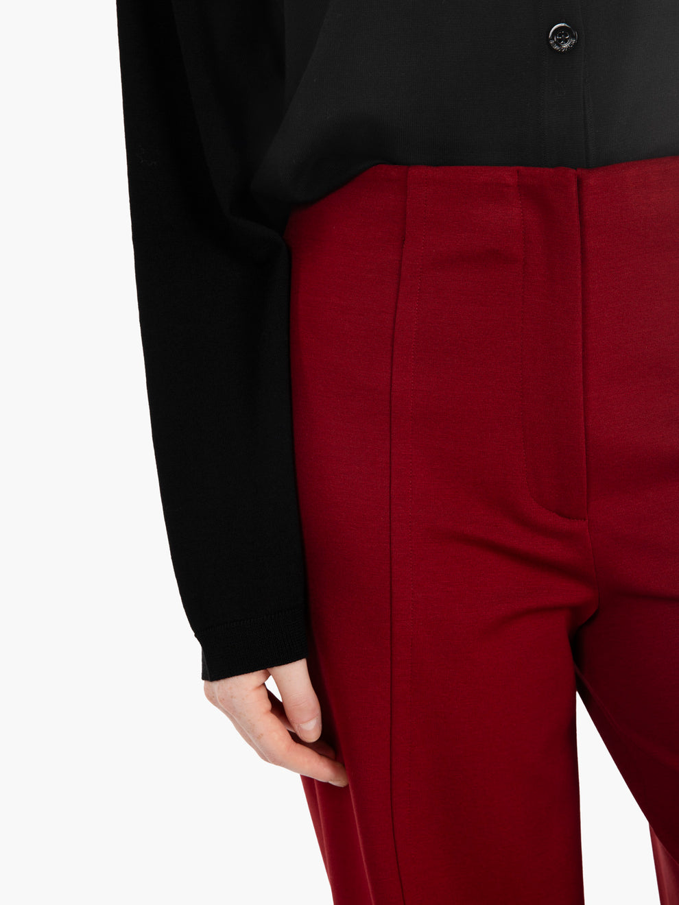 Pantaloni palazzo Eric merlot