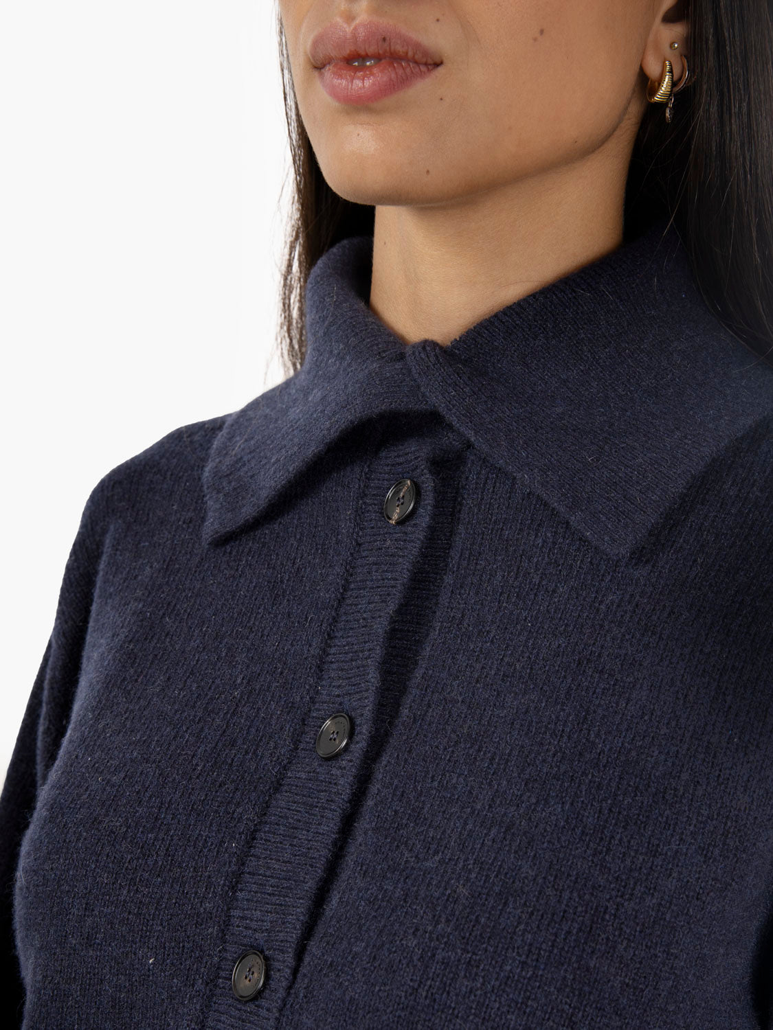 Enrica night knitted polo shirt