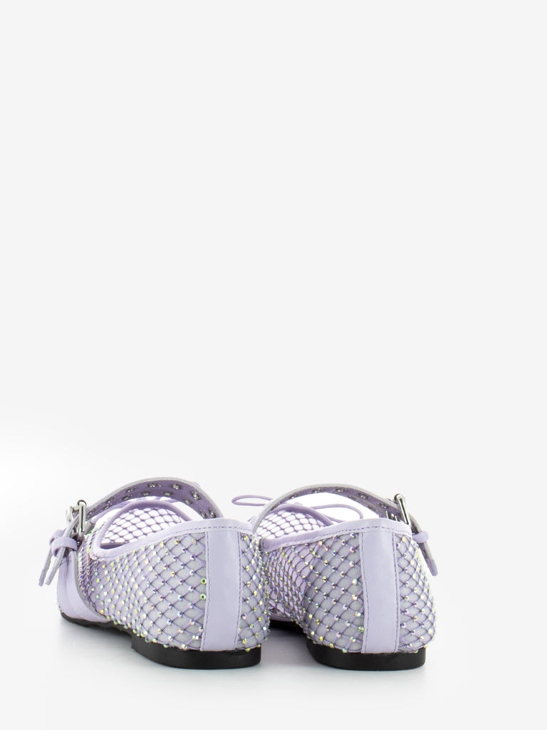 LOAFER - Ballerina Misty con strass lilla