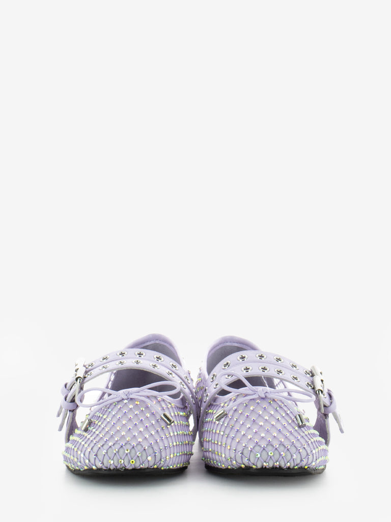 LOAFER - Ballerina Misty con strass lilla