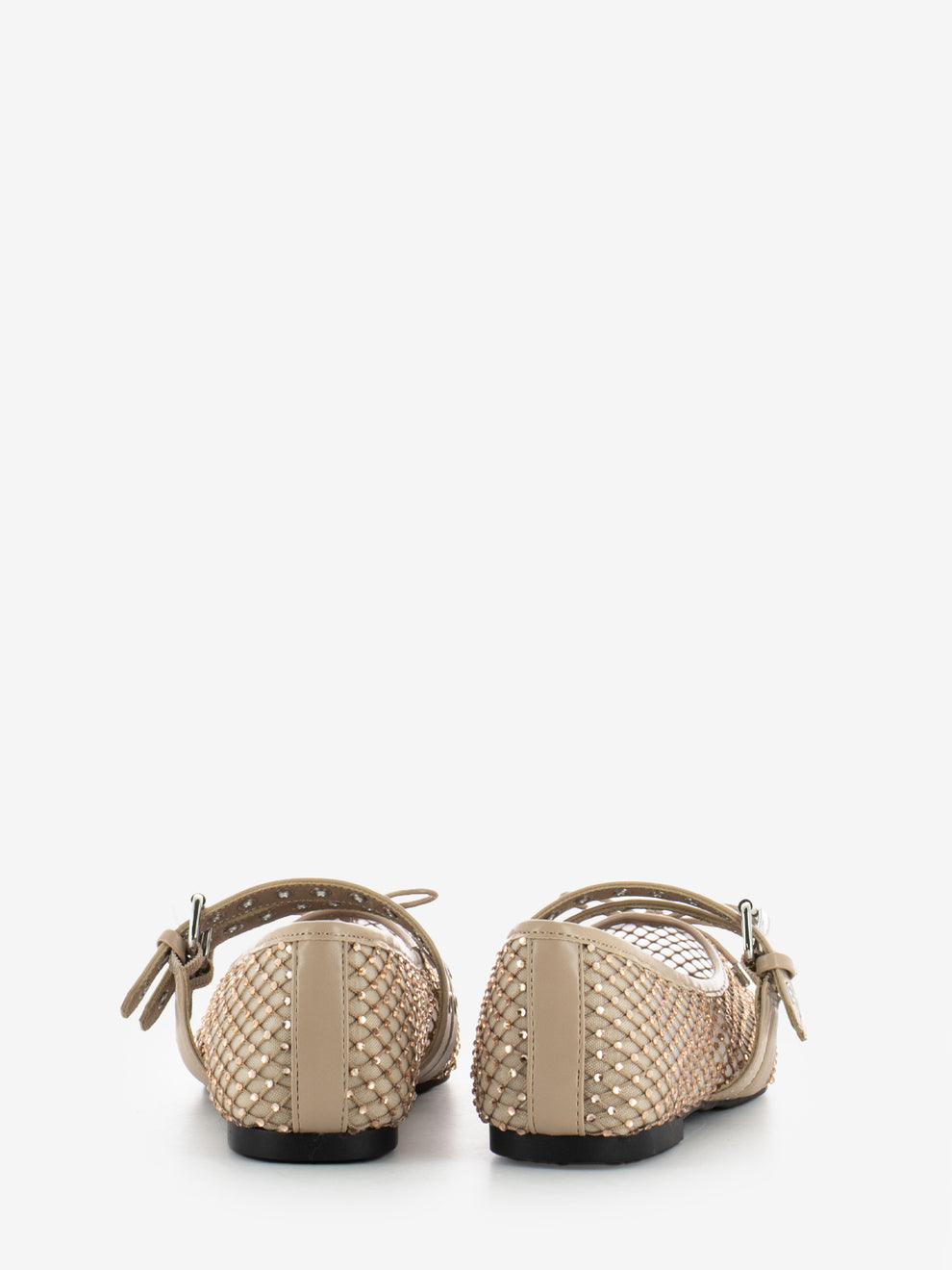 Ballerine Misty con strass nude