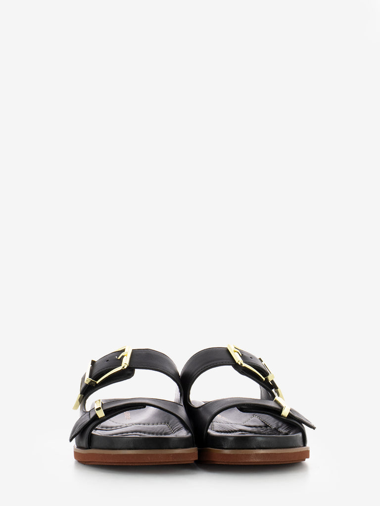 LORENZO MARI - Ciabatta in pelle nera