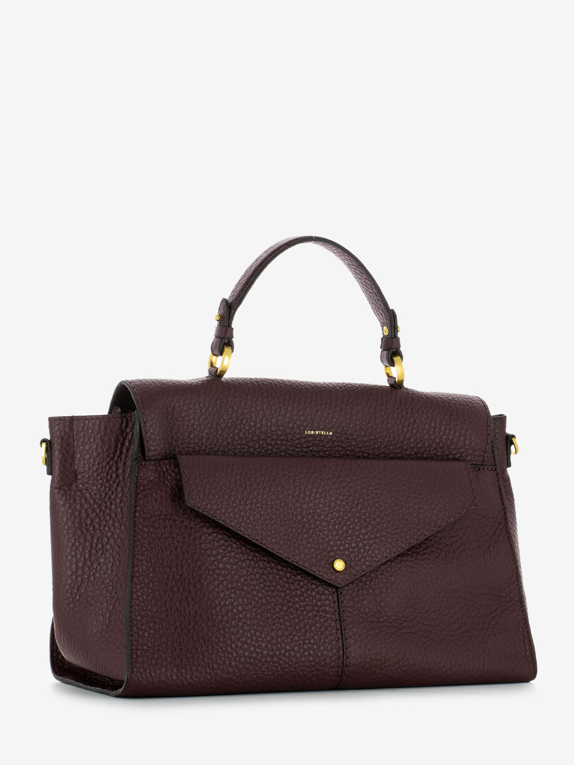 Borsa a mano Muriel in pelle burgundy