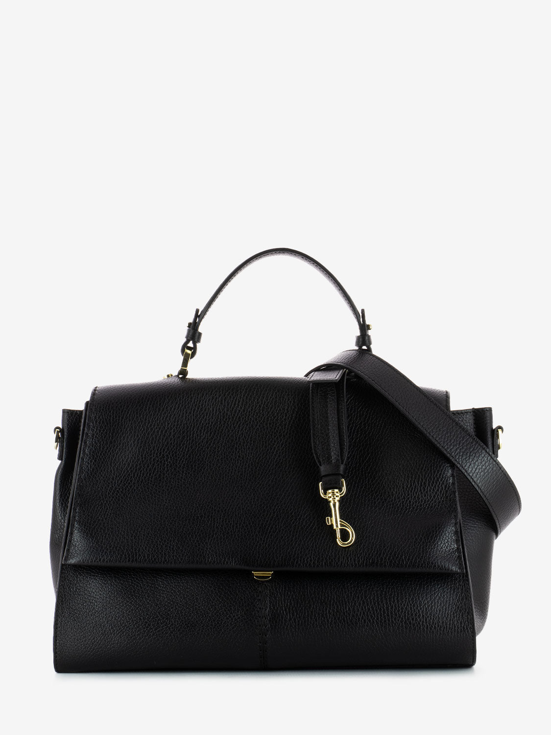 Borsa a mano Muriel in pelle nero