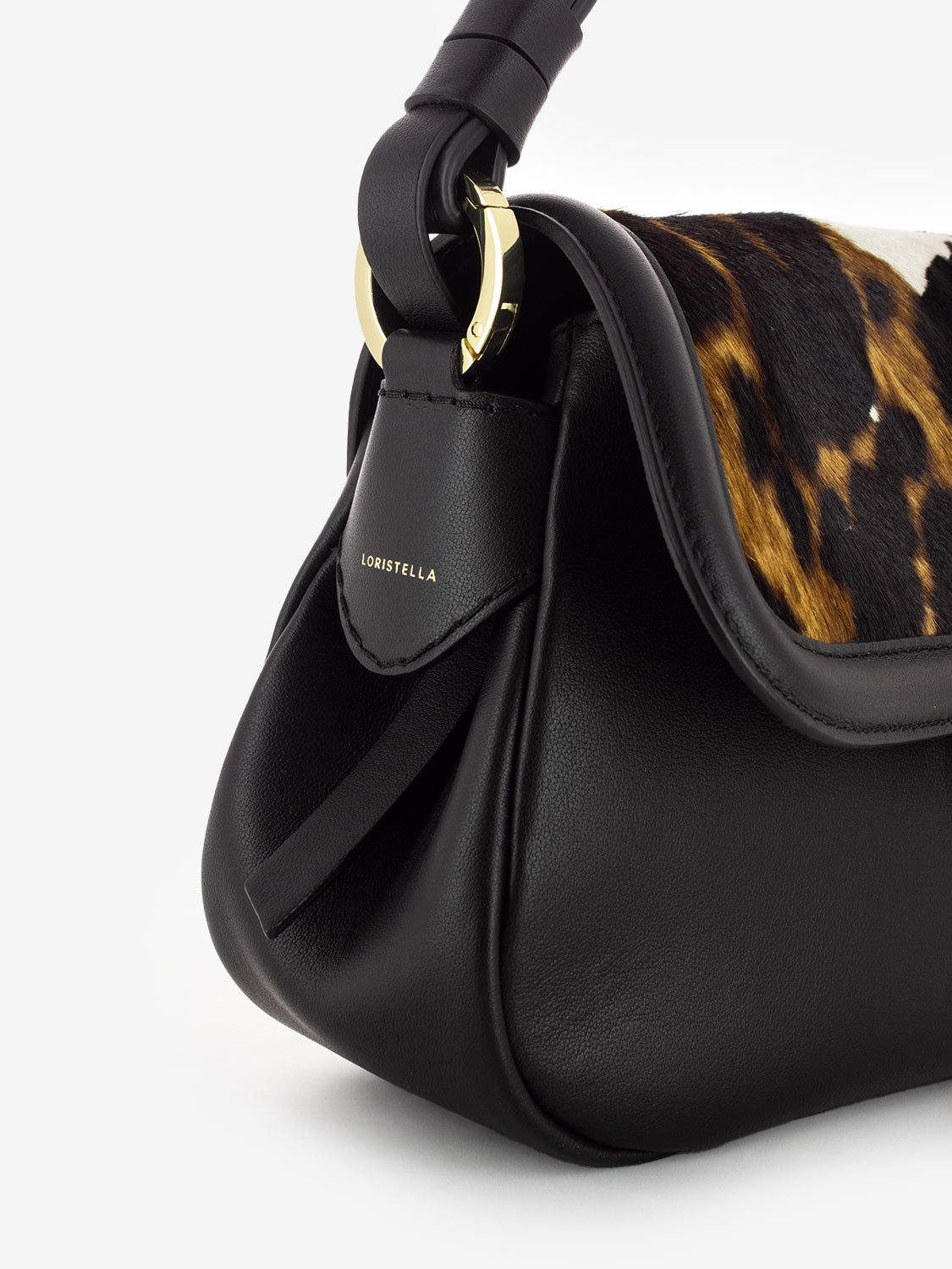 Borsa Clea in pelle e cavallino mucca