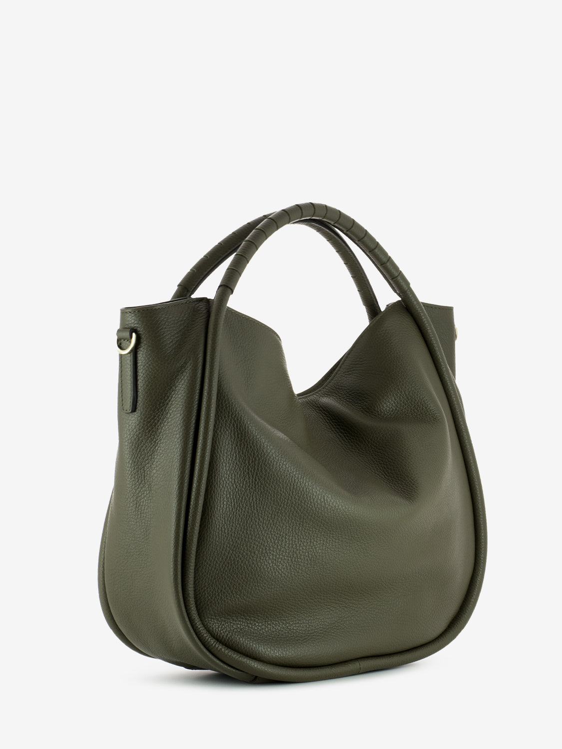Ginevra Green Medium Leather Bag
