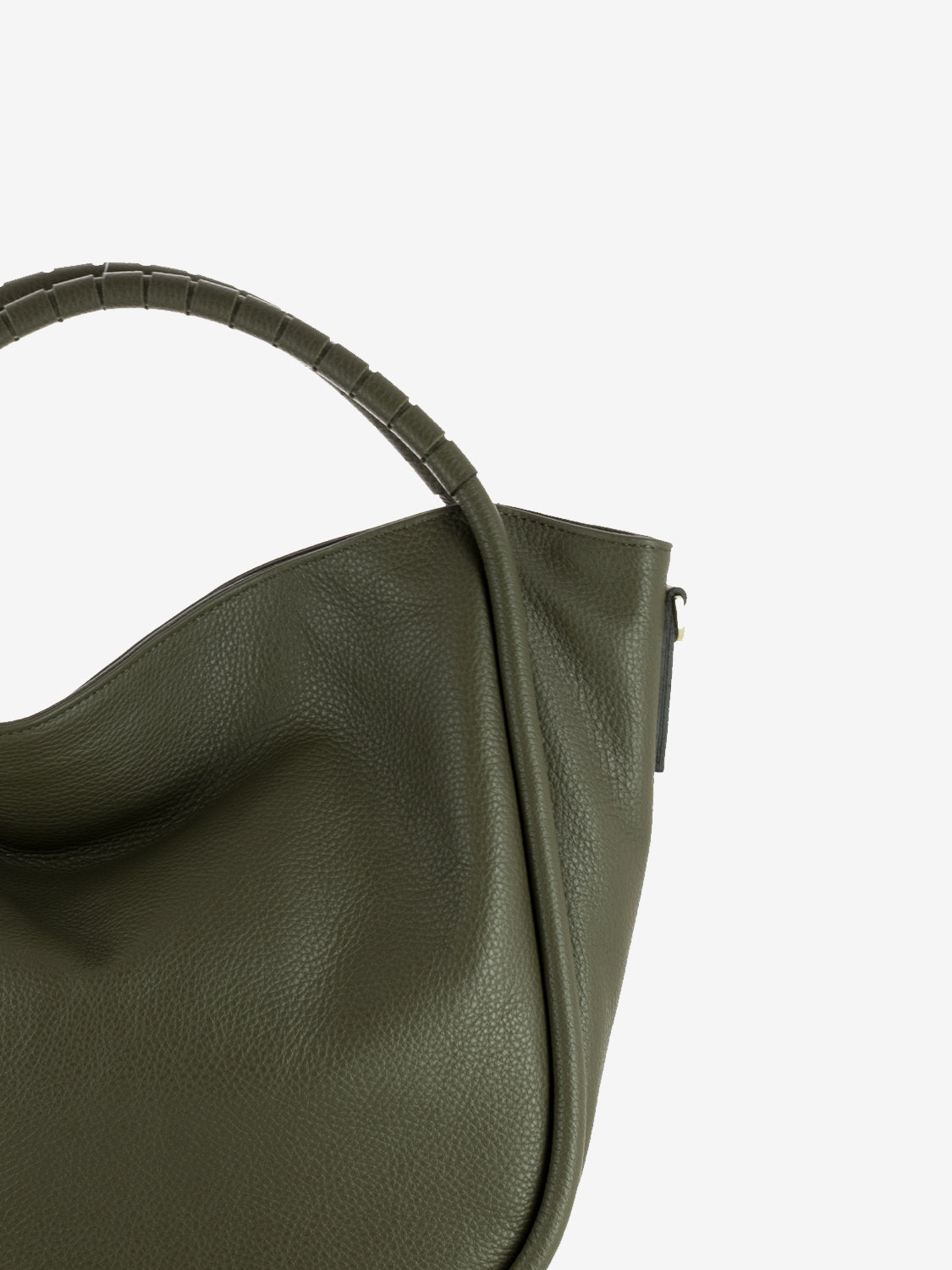 Ginevra Green Medium Leather Bag
