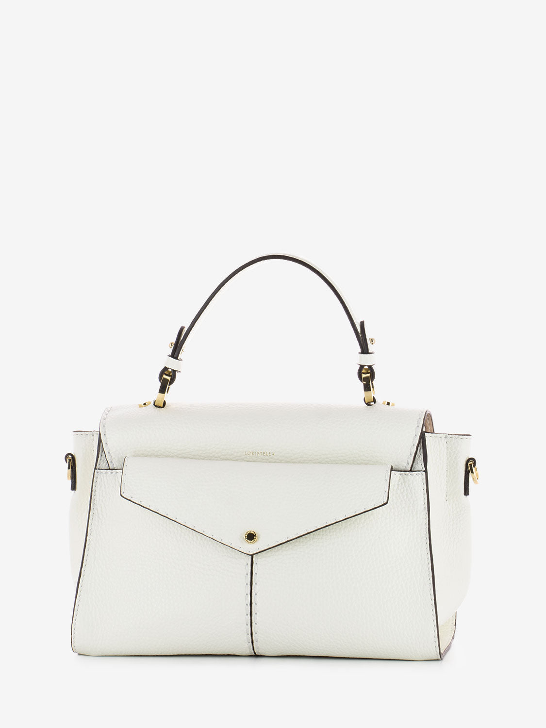 Muriel small white leather bag