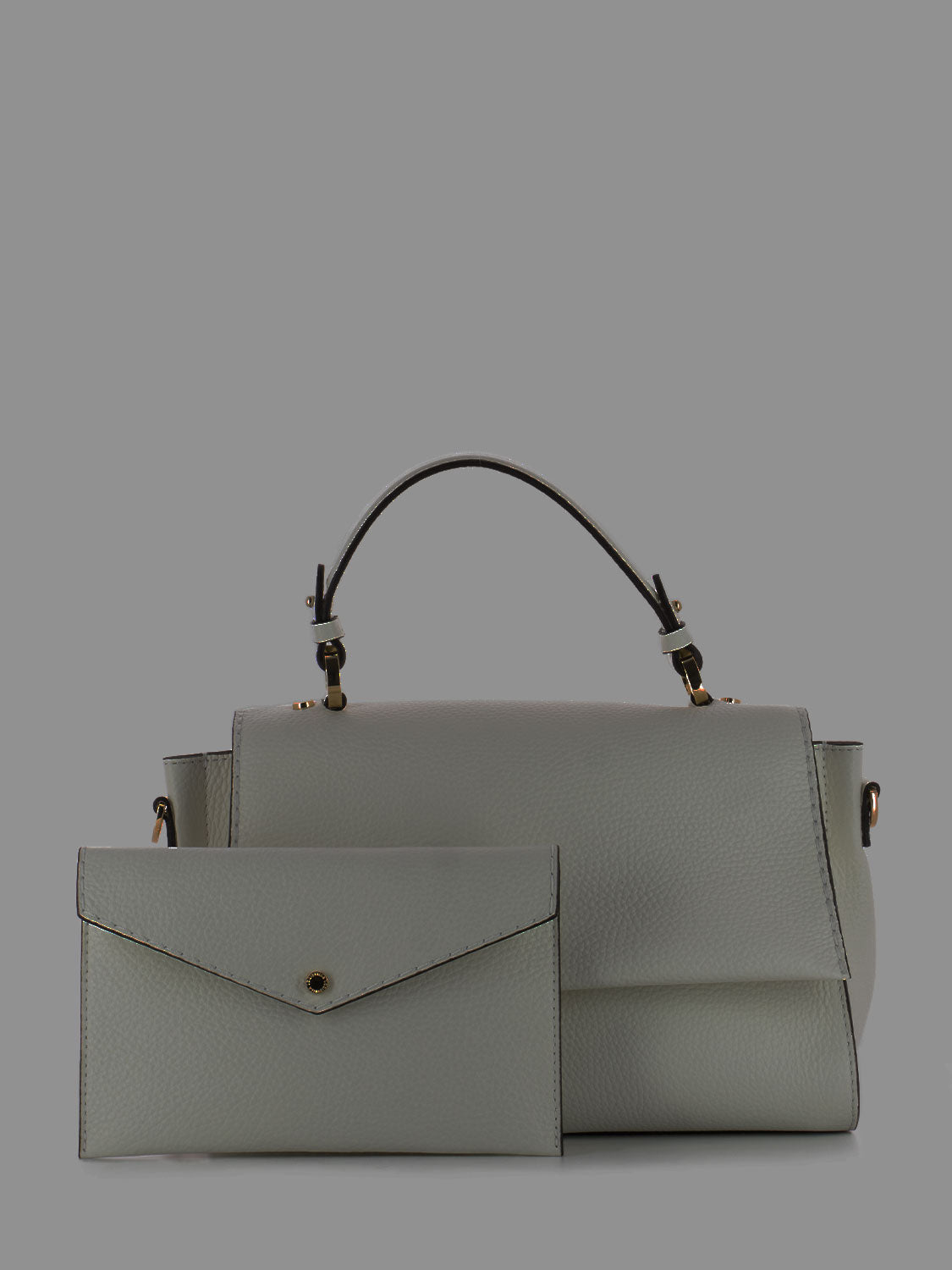 Muriel small white leather bag