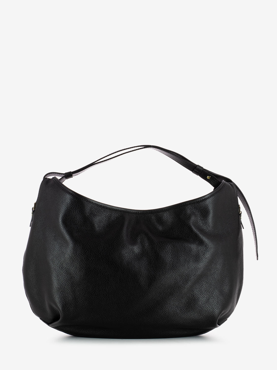 Ingrid bag in black hammered leather