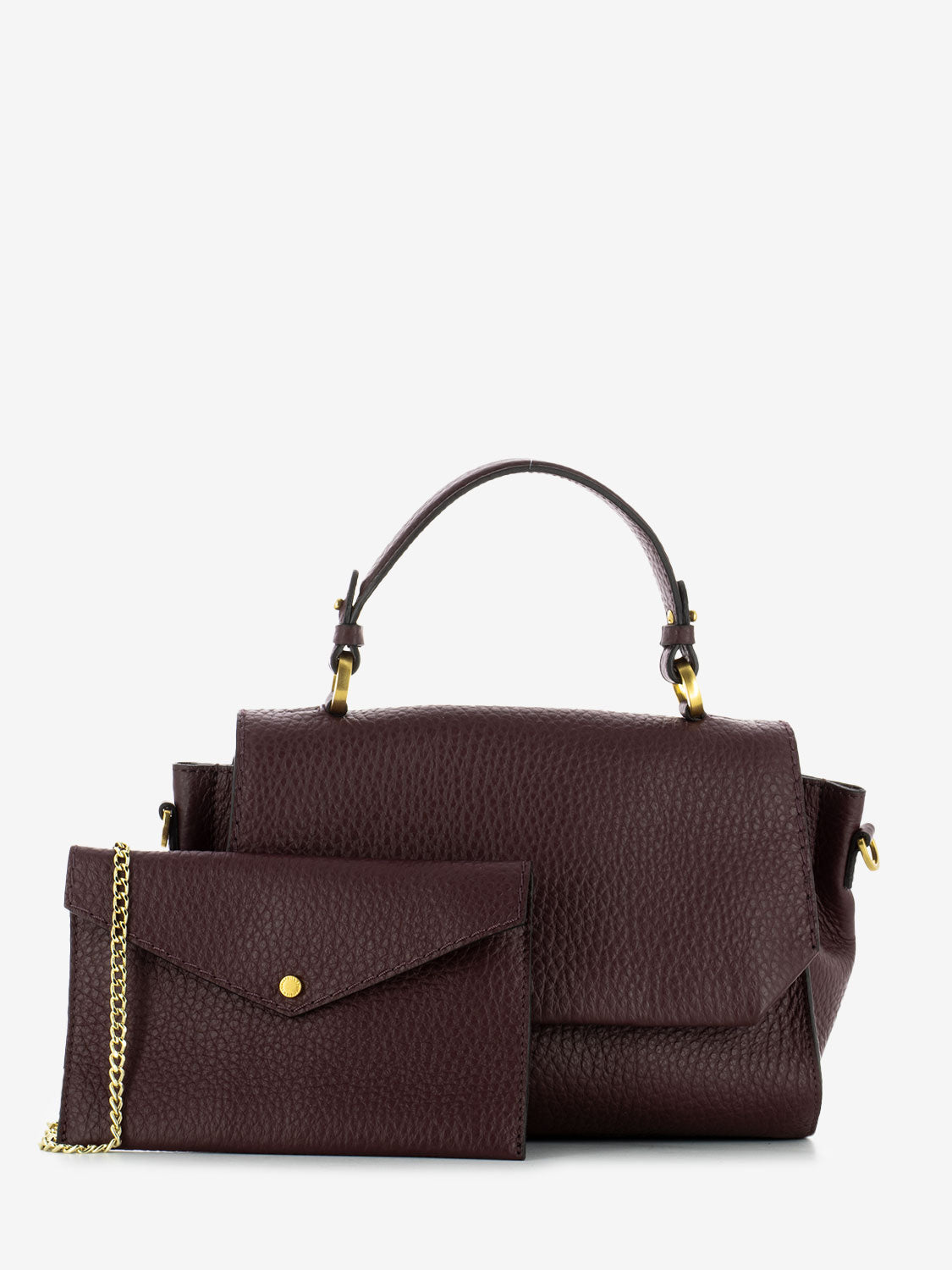 Borsa Muriel in pelle burgundy