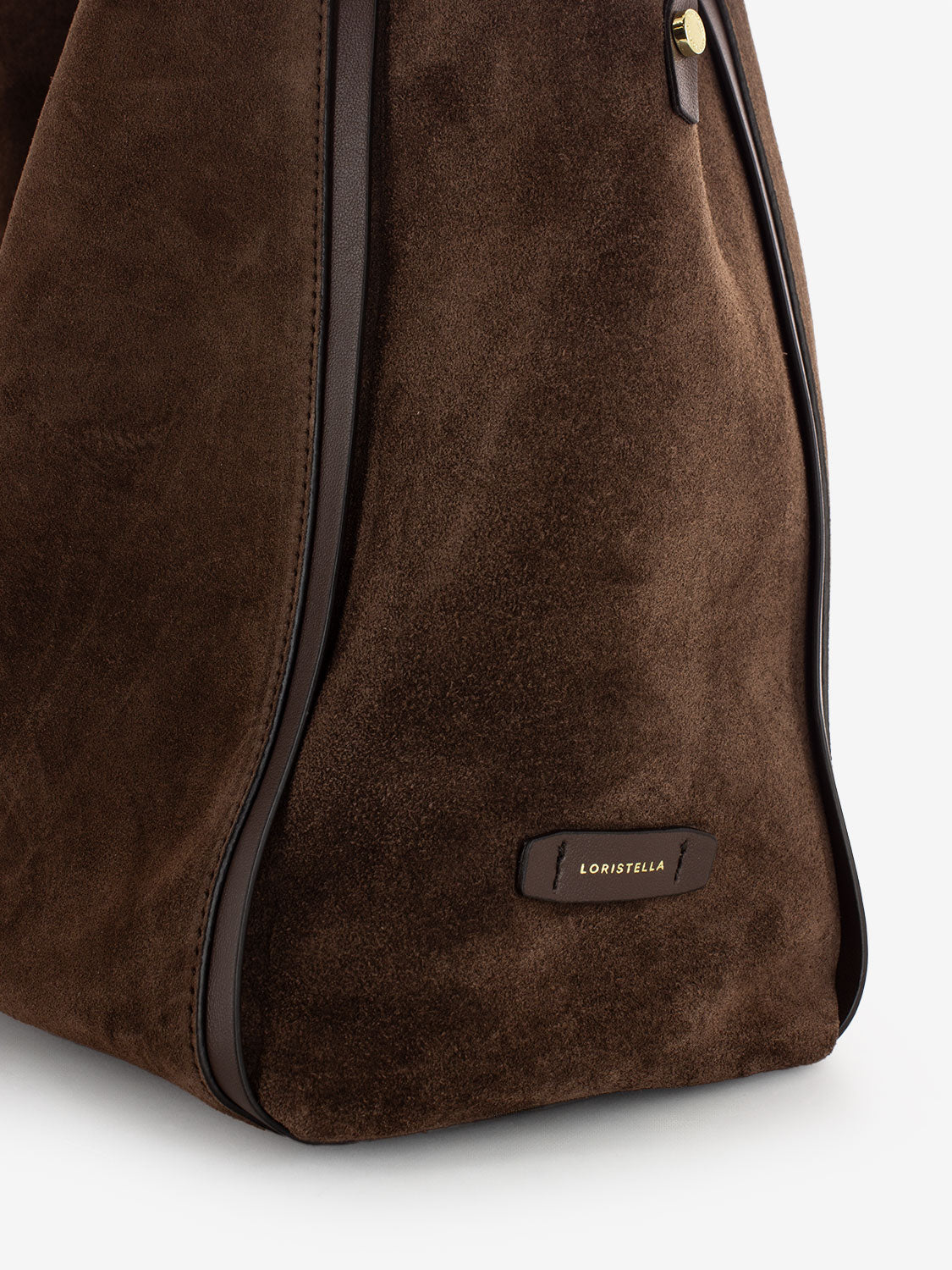 Borsa Serena in pelle scamosciata marrone