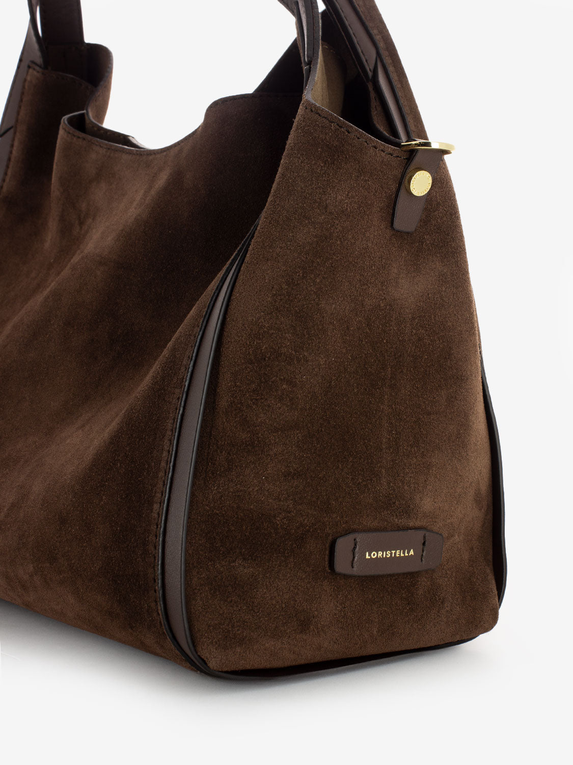 Borsa Serena in suede cioccolato