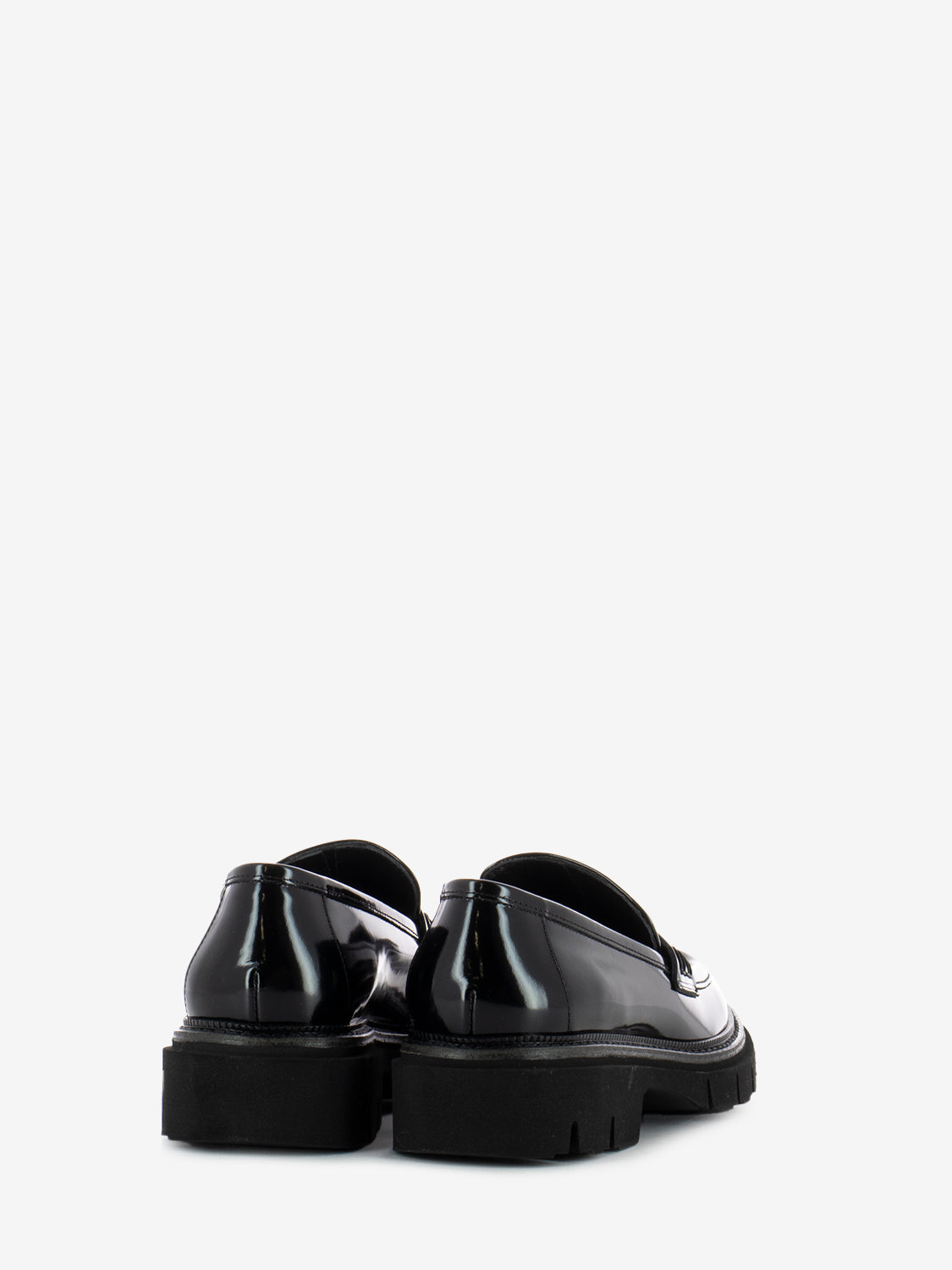 Mocassino penny abrasivato nero