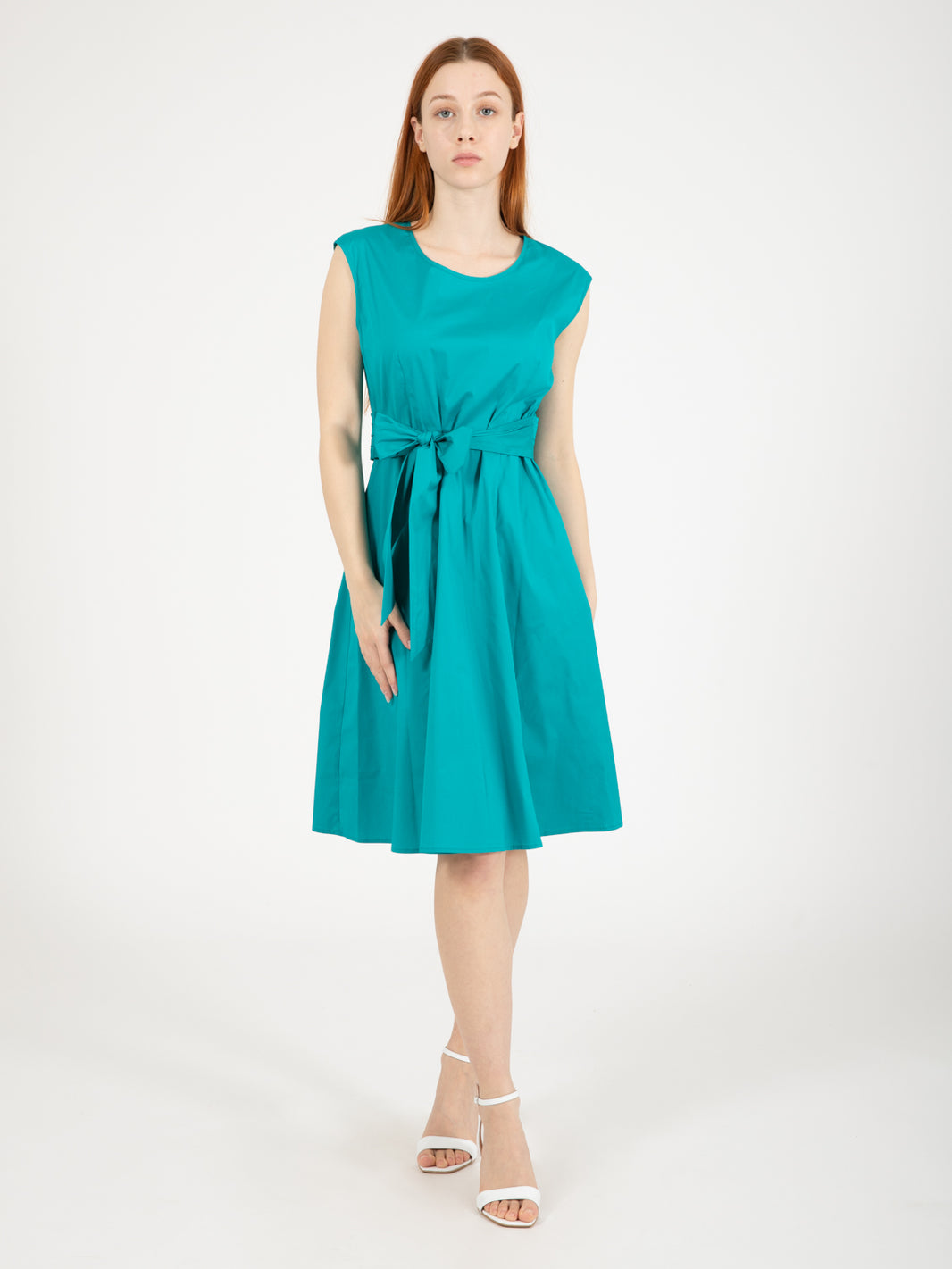 Sleeveless dress with belt maldives