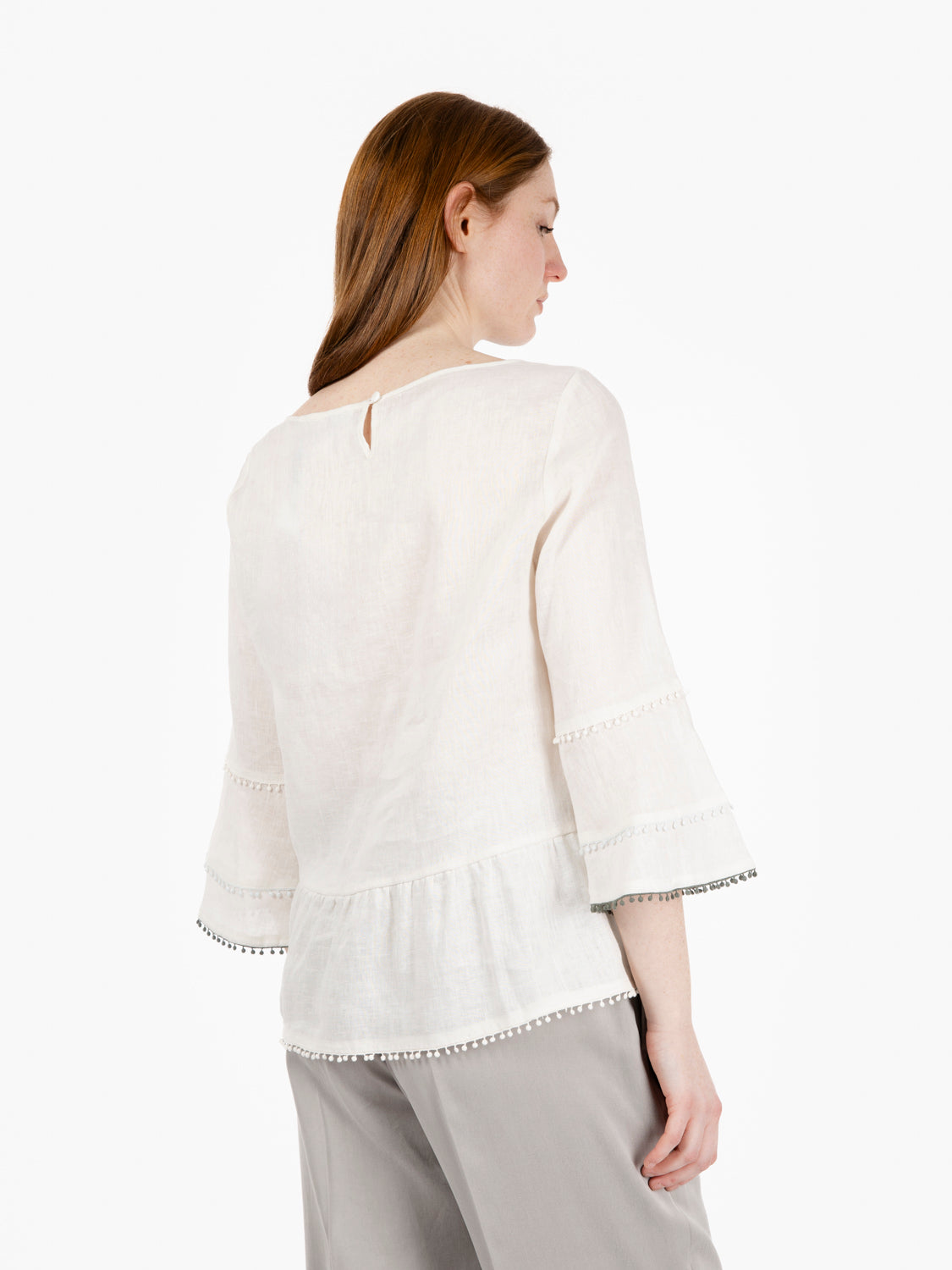 Camicia in lino bianca