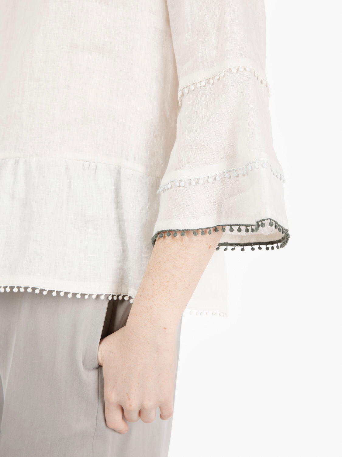 Camicia in lino bianca