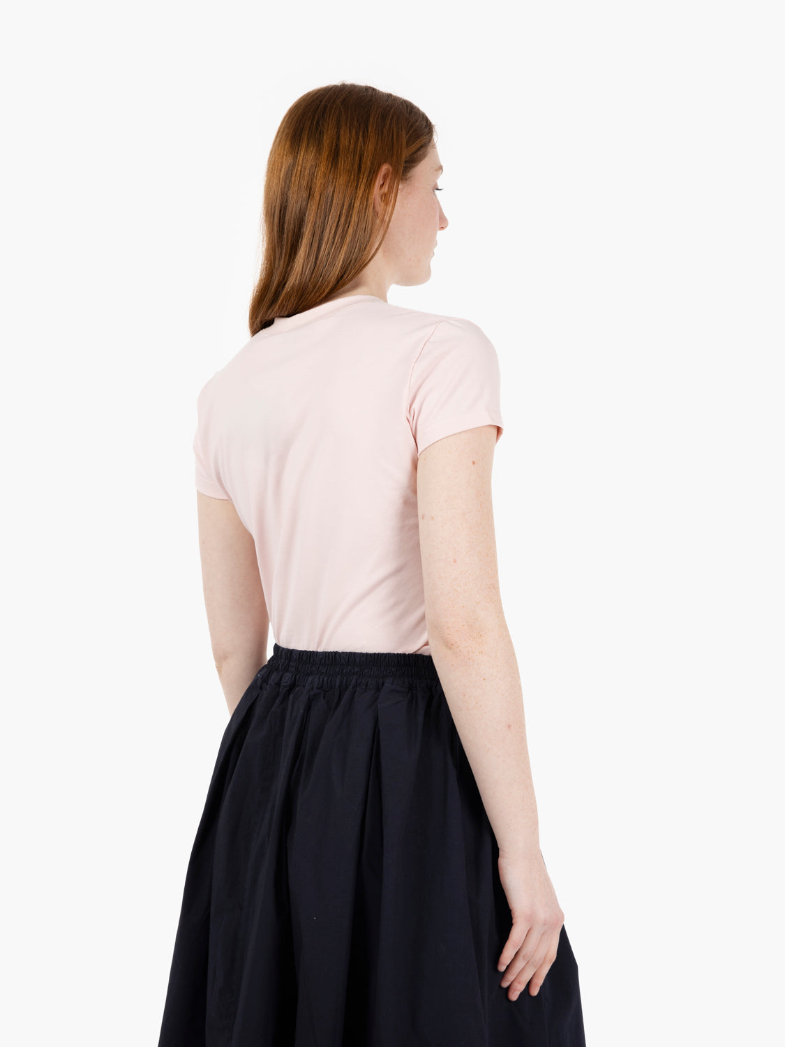 Maglia basic con scollo a V confetto