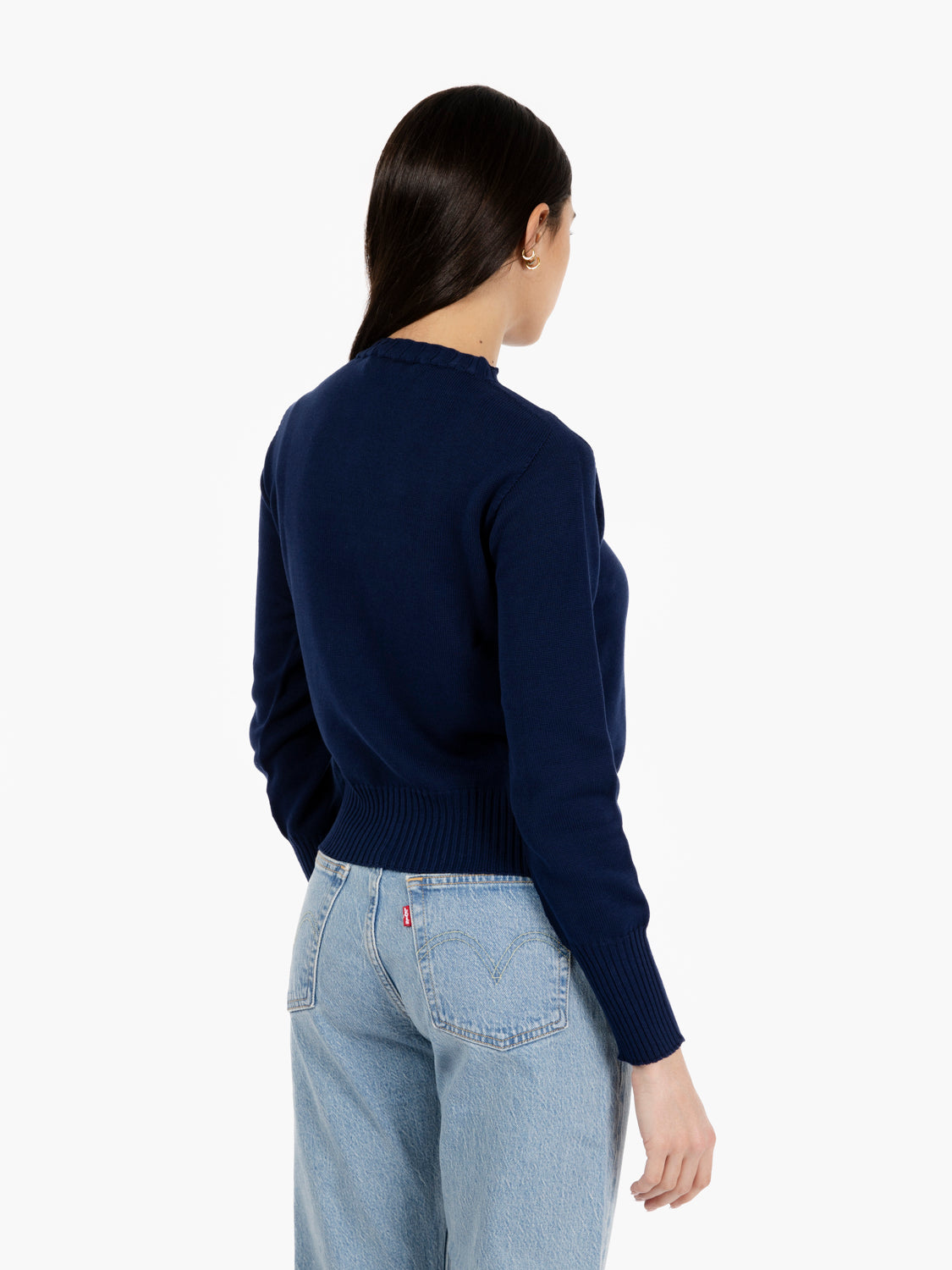 Maglia in cotone blu navy