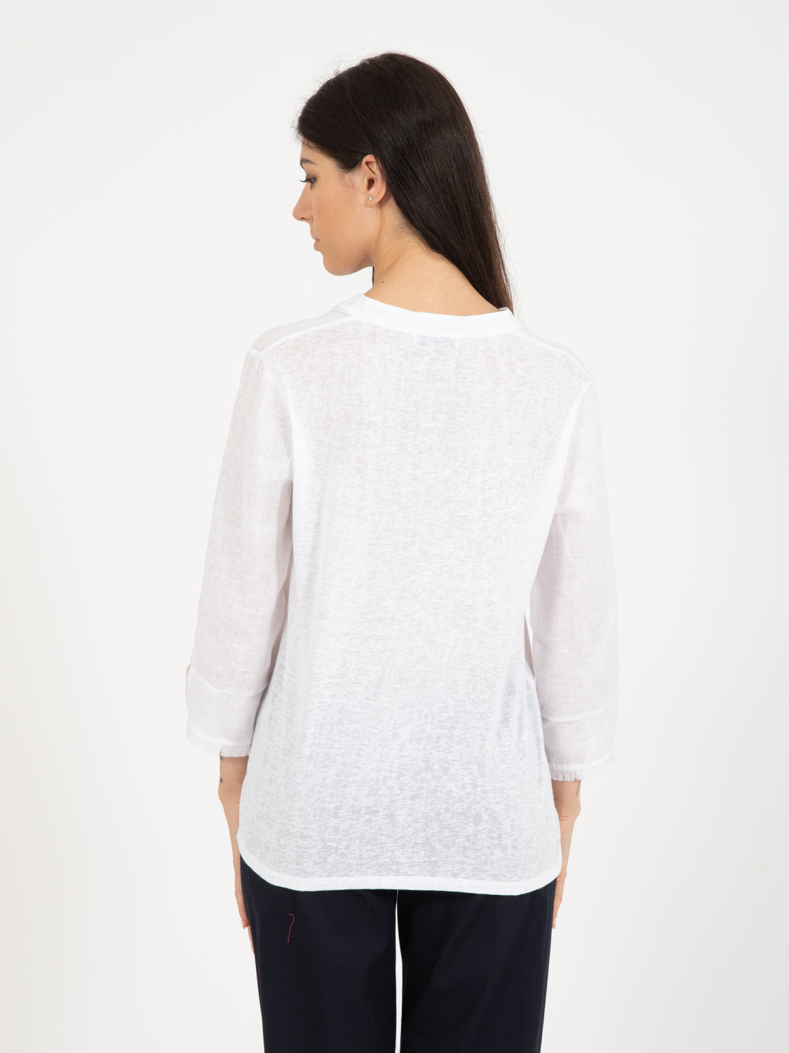 White fringed seraph sweater