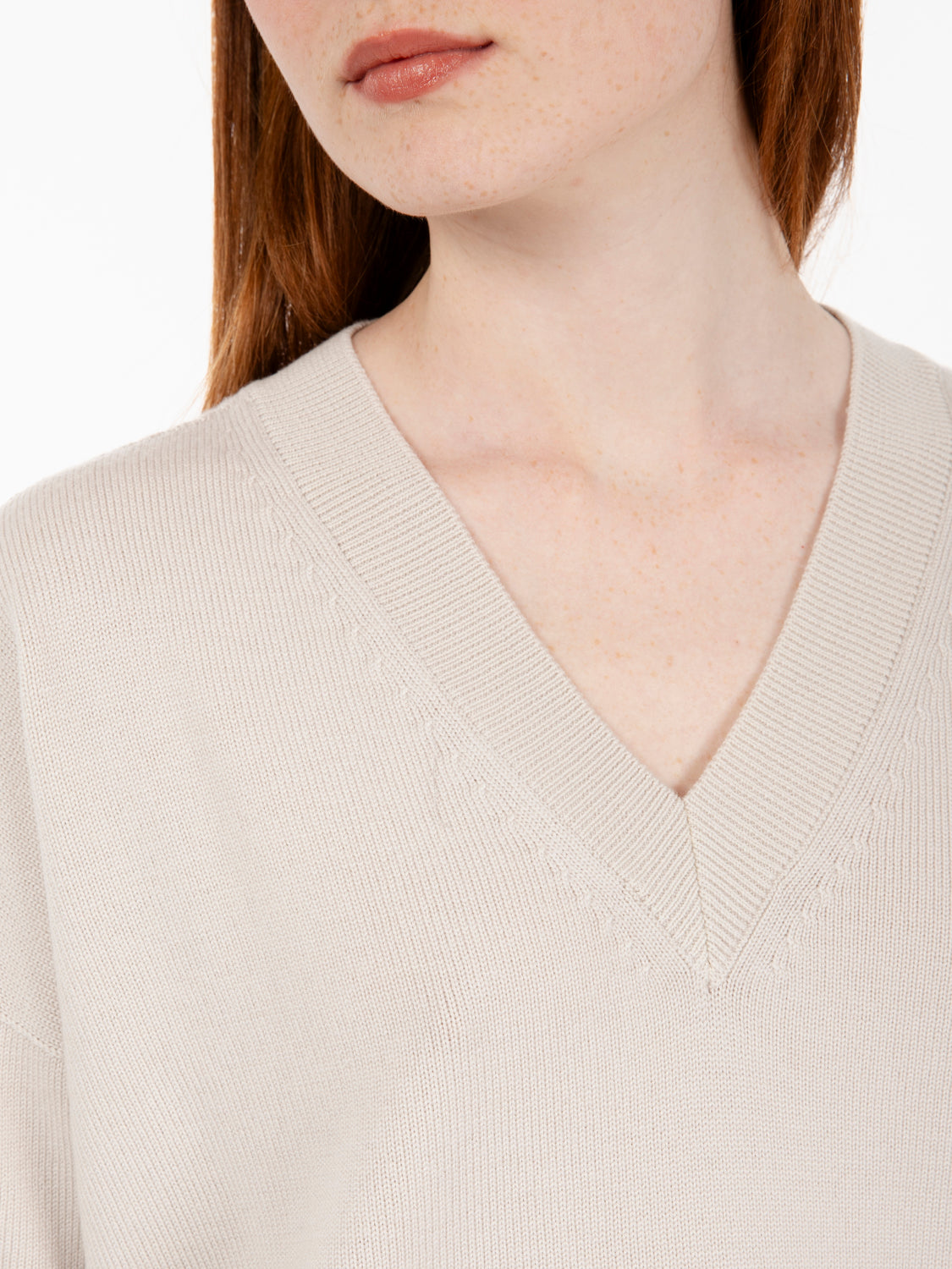 Chalk V-Neck Sweater