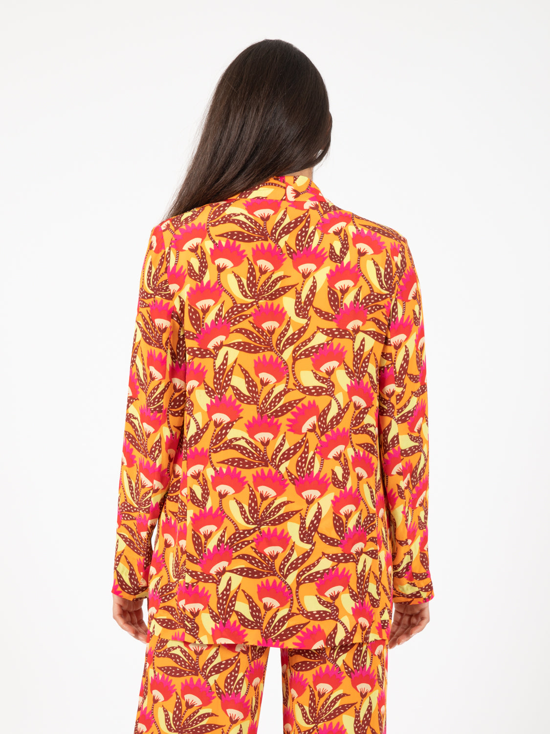 Blazer begonia print orange / tobacco