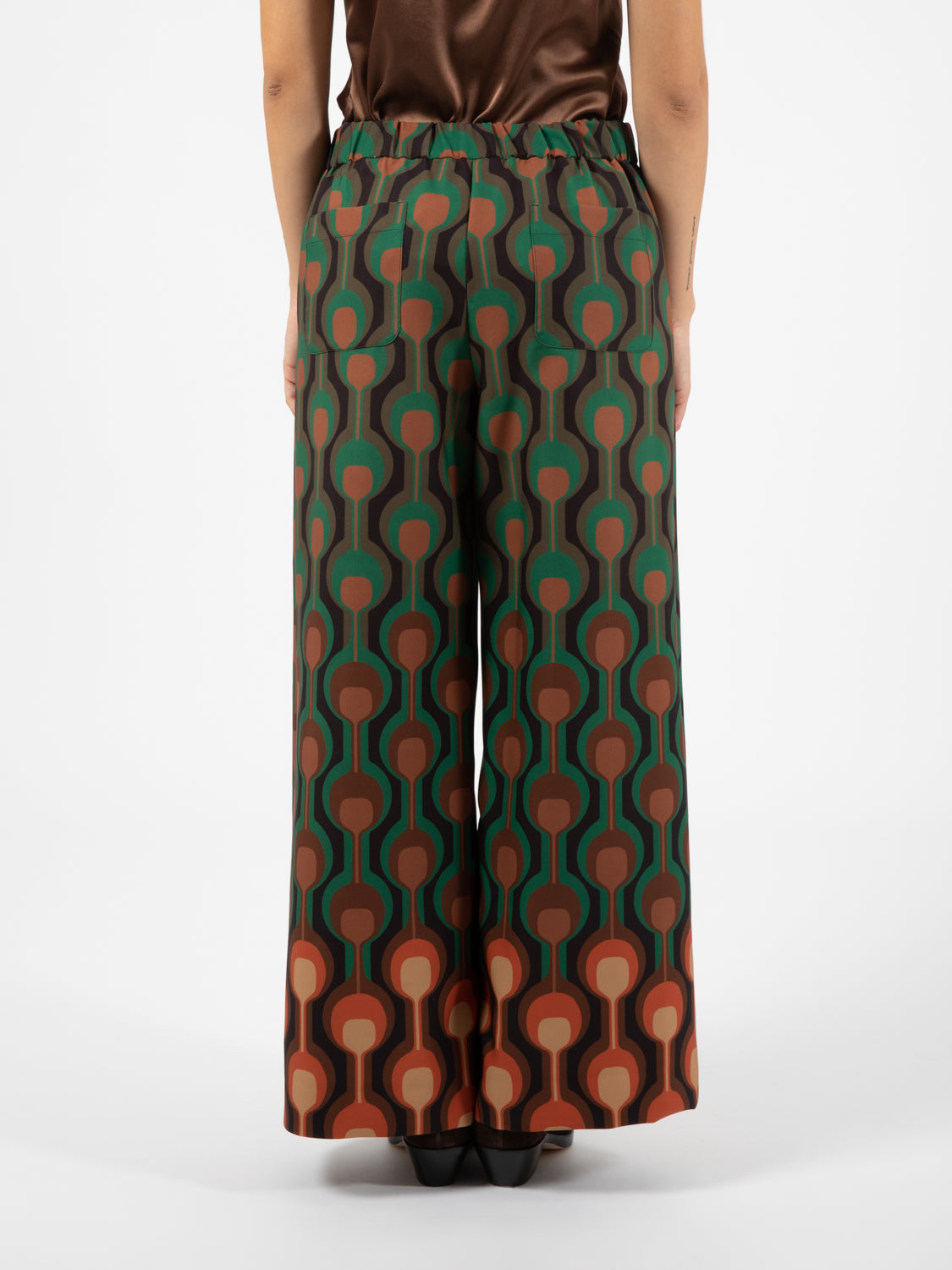 Temple Deg Pants Green / Brown / Black