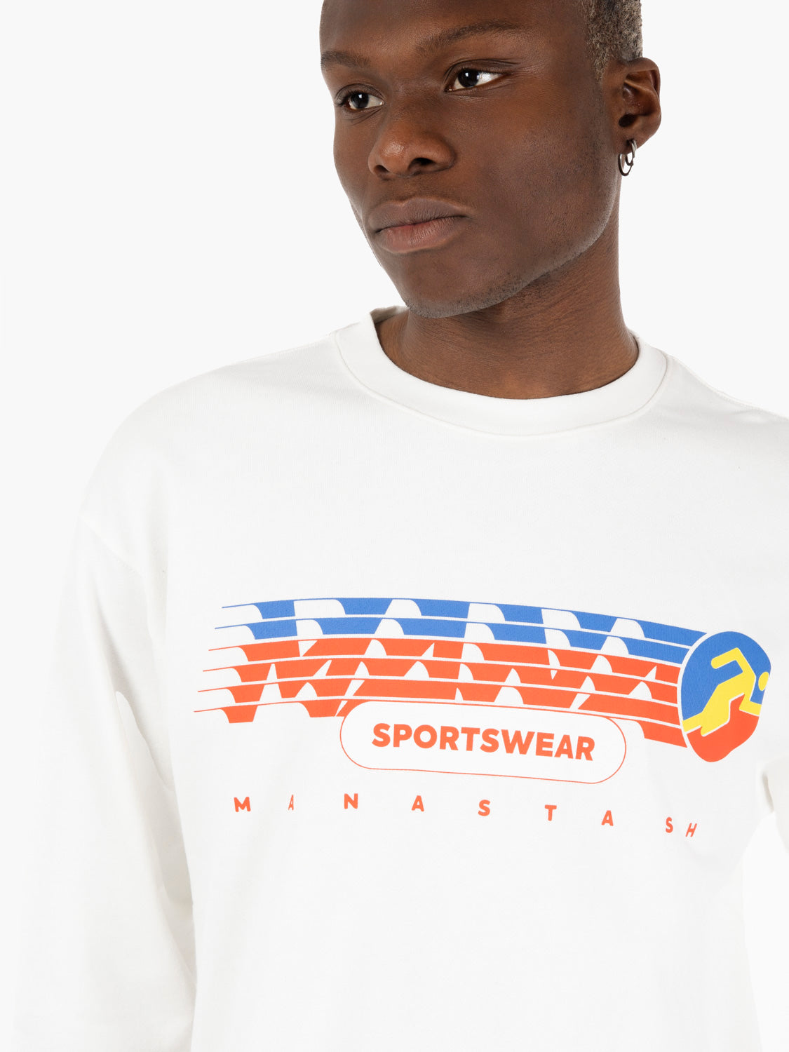 Felpa sweat sports white