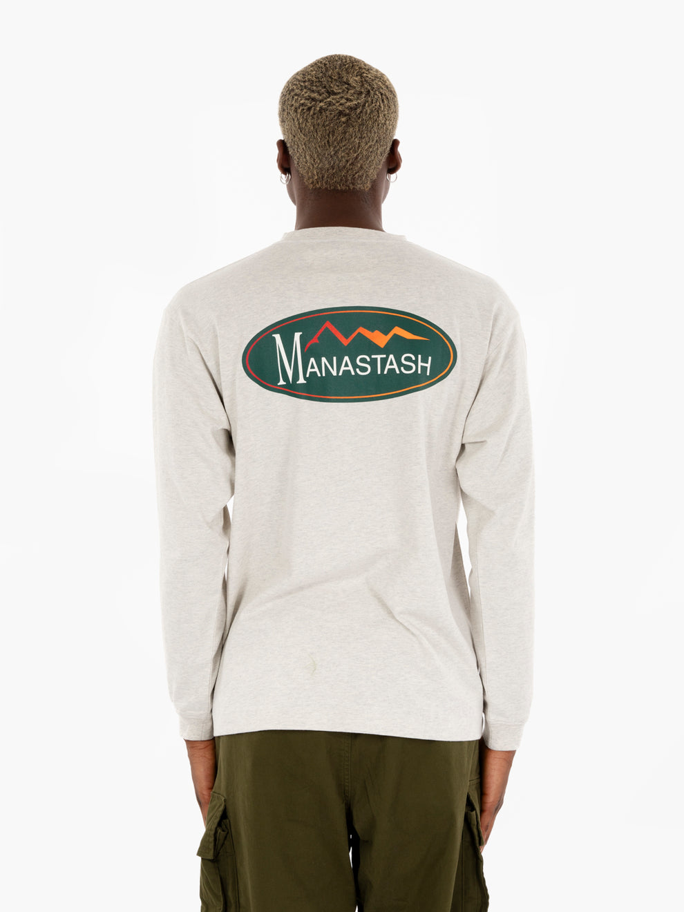 Maglia hemp longsleeve original logo oatmel