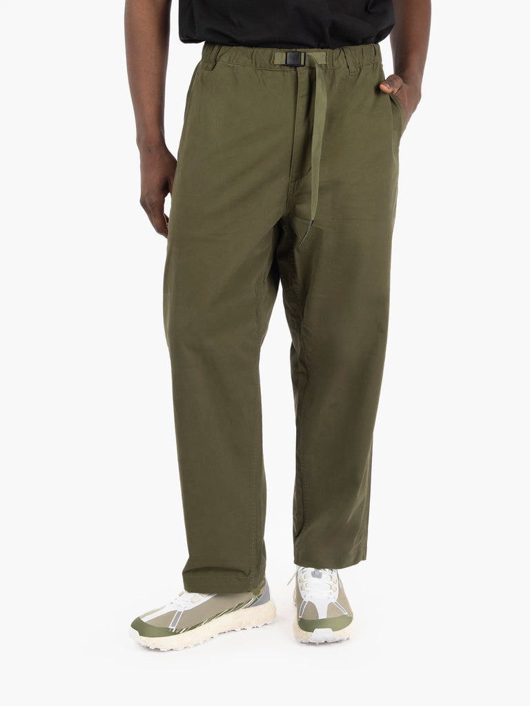 MANASTASH - Pantaloni Flex climber wide leg olive