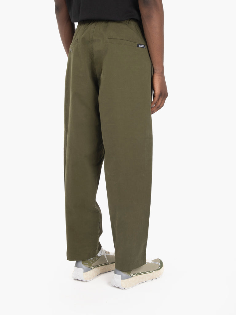 MANASTASH - Pantaloni Flex climber wide leg olive