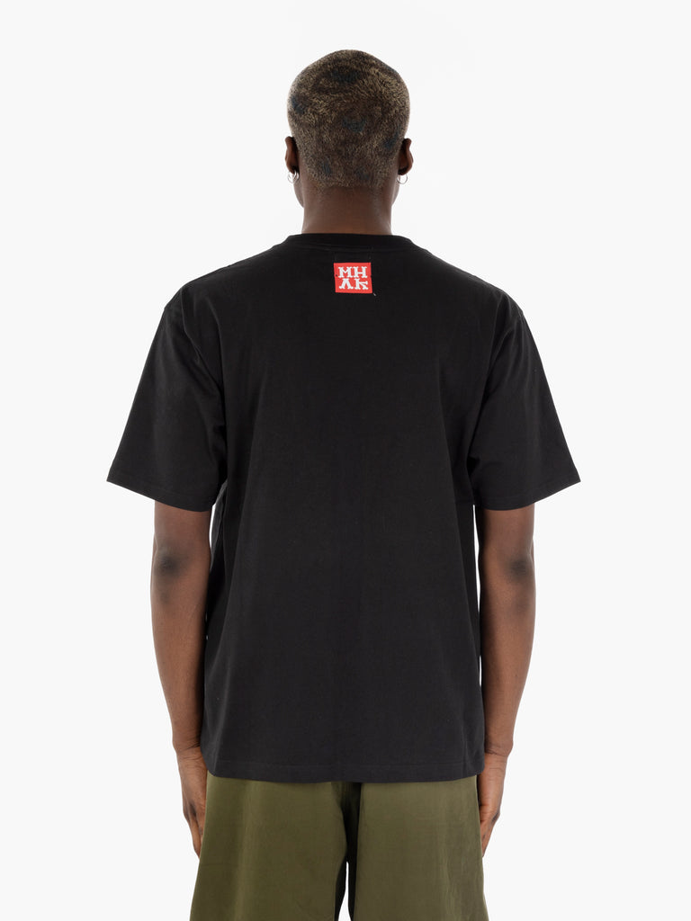 MANASTASH - T-shirt con grafica stampata black