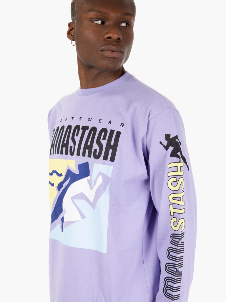 MANASTASH - T-shirt long sleeve lavander
