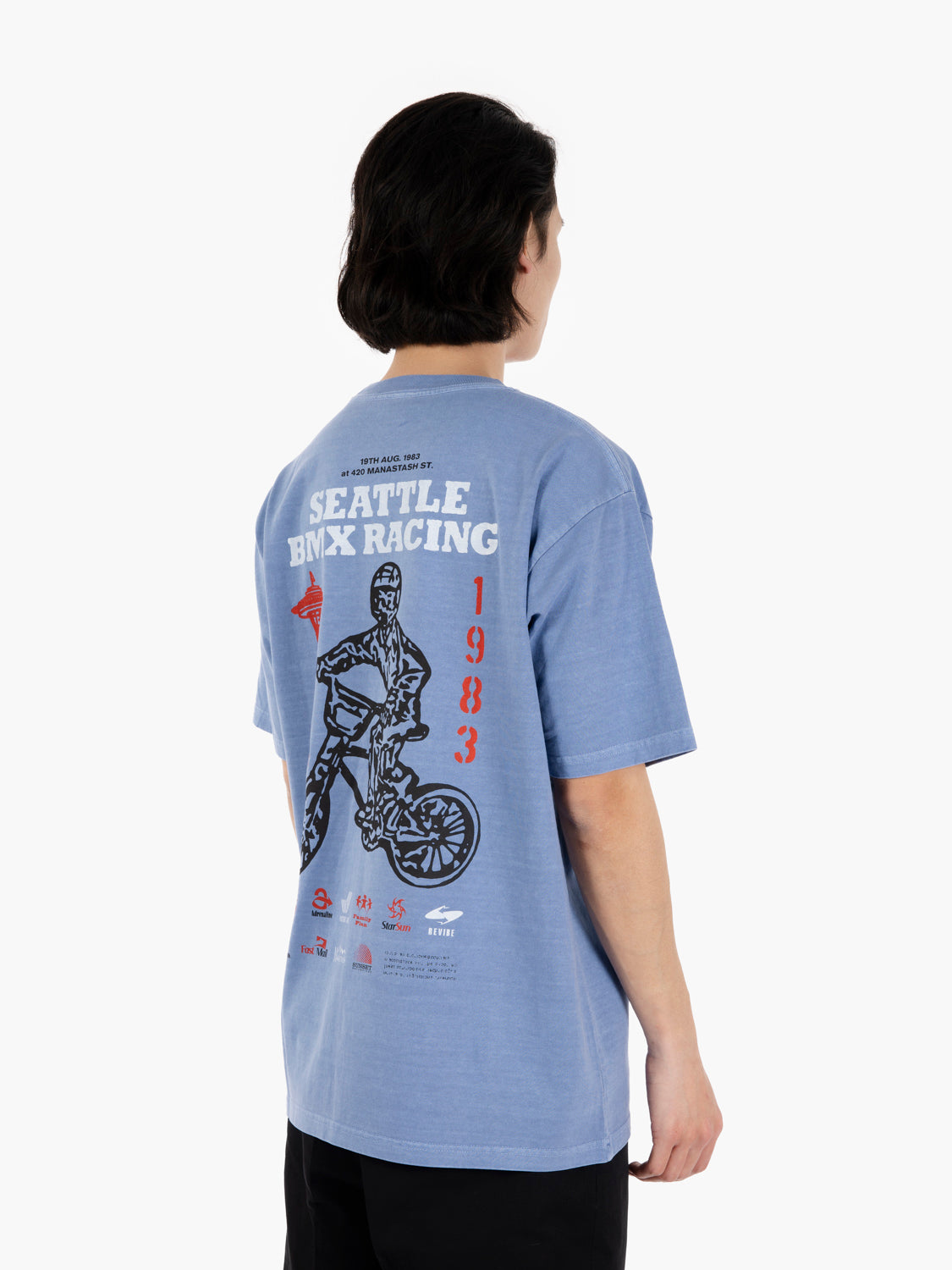 SS pumice bmx blue t-shirt