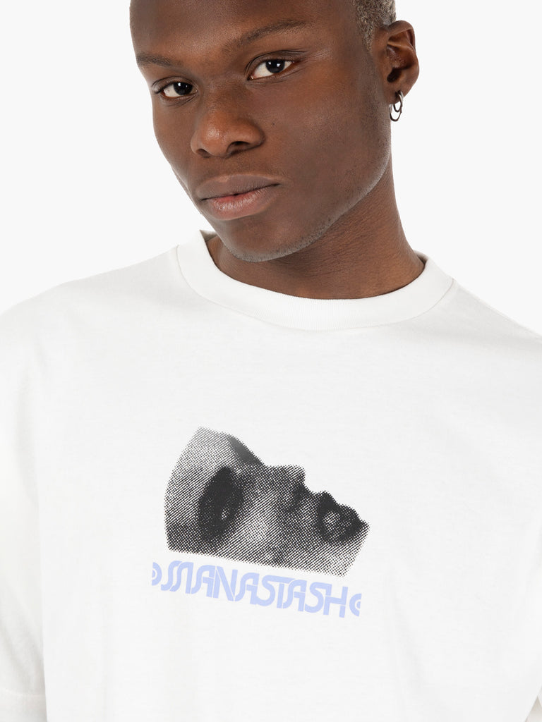 MANASTASH - T-shirt SS timescape white