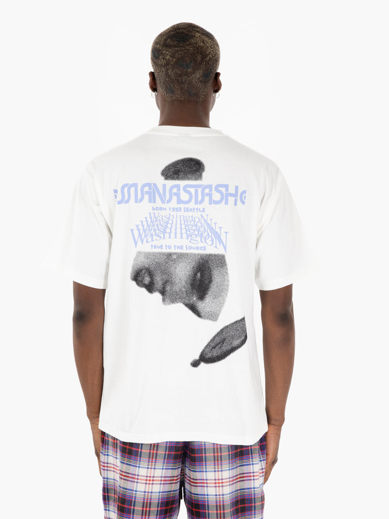 MANASTASH - T-shirt SS timescape white