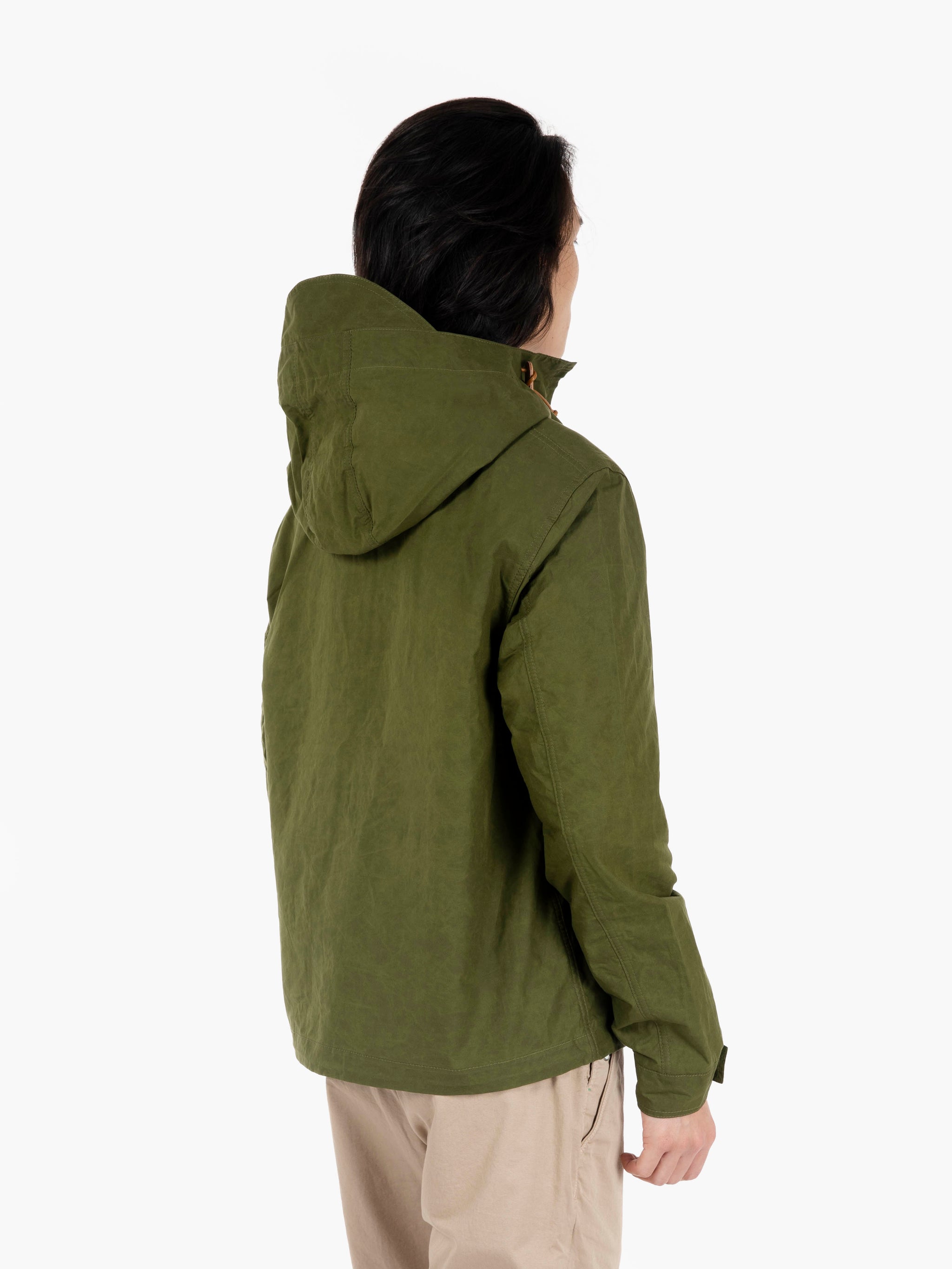 Giacca a vento con cappuccio light green